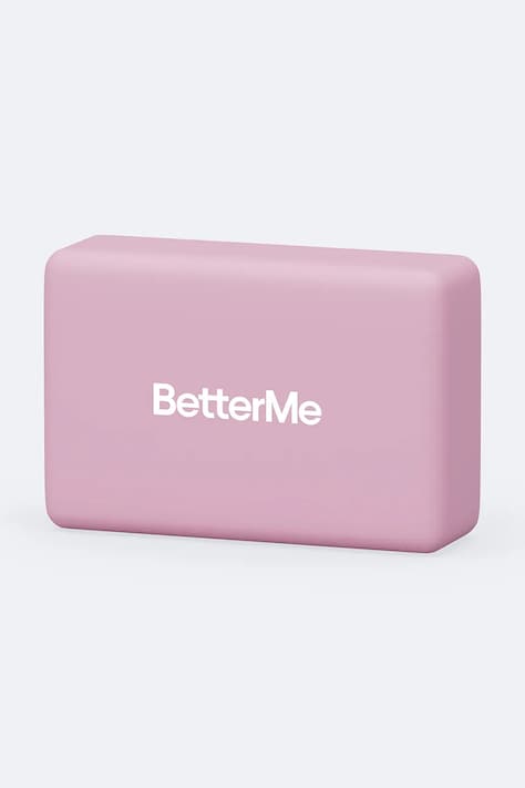 BetterMe Blok na jógu Soft Yoga růžový YGB00001