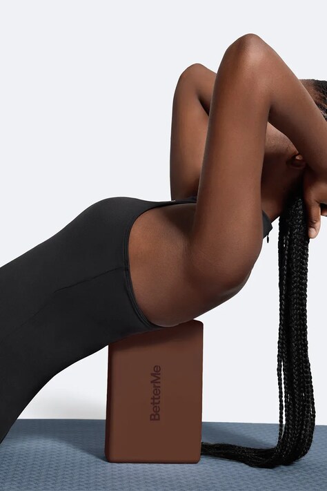 BetterMe Klocek do jogi Soft Yoga brązowy YGB00001