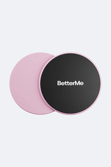 BetterMe Dyski poślizgowe Pilates Sliders różowe SLD00001
