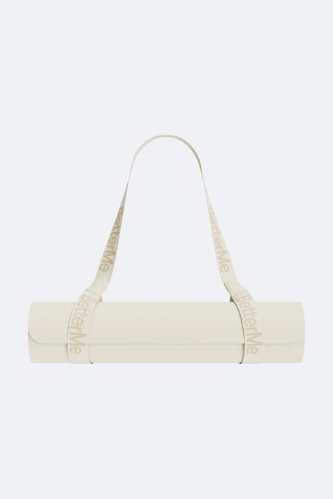 BetterMe Podložka na jógu Mat & Strap béžová SET00014
