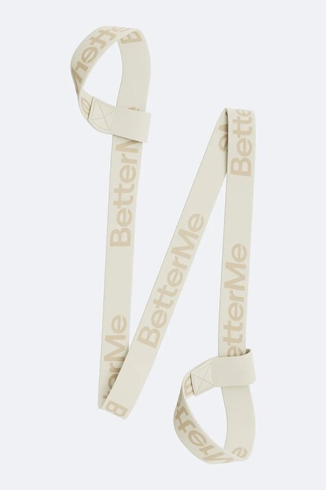 BetterMe Mata do jogi Mat & Strap beżowa SET00014