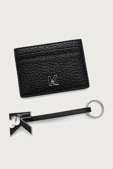 Karl Lagerfeld Jeans Комплект с калъф от имитация на кожа черен B4W32043