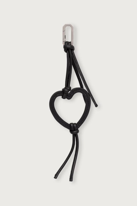 AllSaints Brelok skórzany HEART W228XF