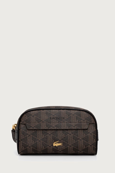 Lacoste kosmetyczka z imitacji skóry brązowa NU5418BG