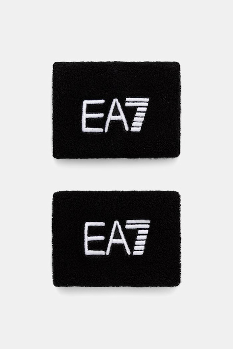 EA7 Emporio Armani frotka na nadgarstek 2-pack czarna AF27641.7X000845