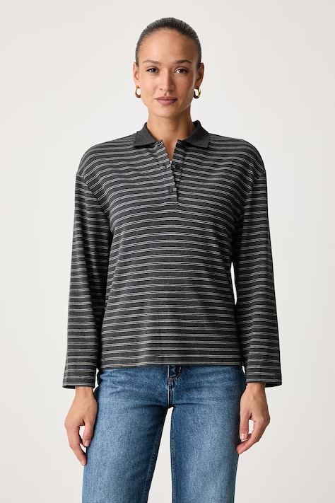 Eleh Longsleeve damski z bawełną szary EFW260047