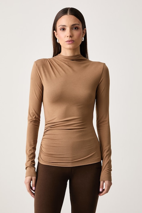 La Mania Longsleeve damski SANNE brązowy SANNE