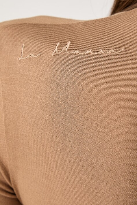 La Mania Longsleeve damski SANNE brązowy SANNE