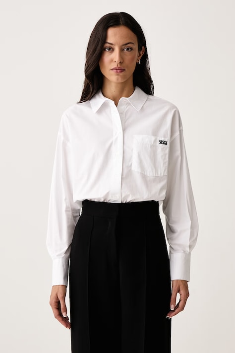 DKNY Koszula damska bawełniana biała DJ6W2325
