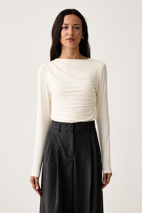 DKNY Longsleeve damski beżowy DJ6T1825