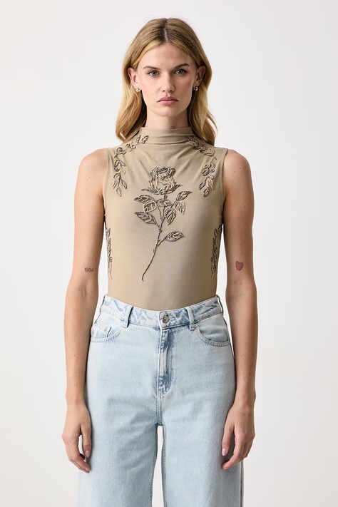 Patrizia Pepe Top damski zielony gładki 2M0040 J0095