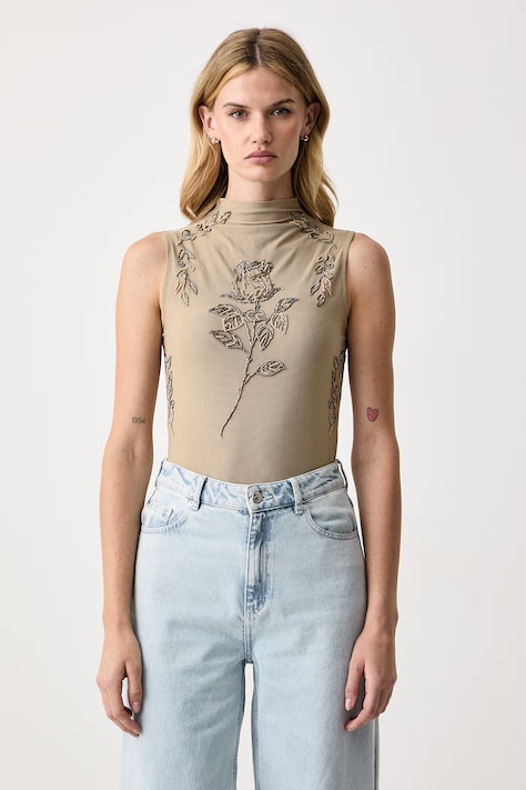 Patrizia Pepe Top damski zielony gładki 2M0040 J0095