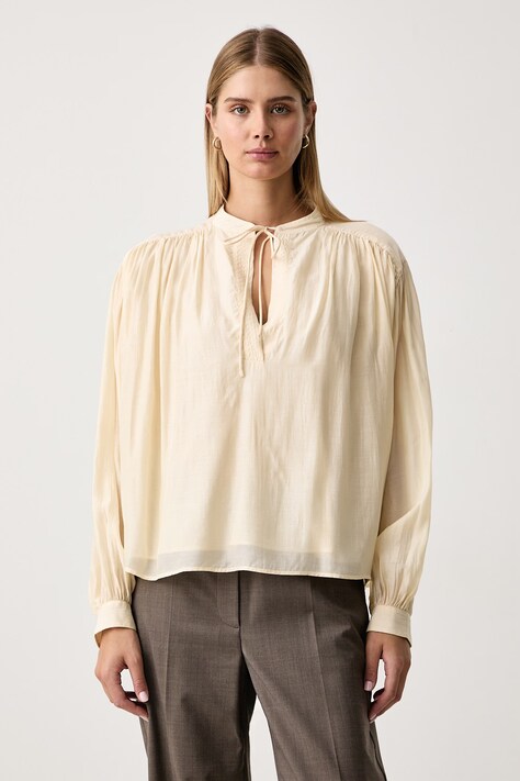 BOSS Orange Camicia da donna con cupro C_Bellis gialla liscia 50568189