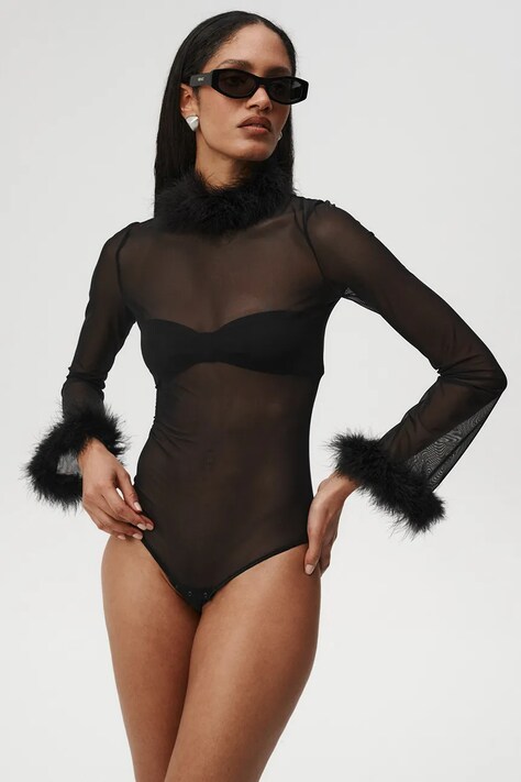 Undress Code Боди дамско Supercilious Bodysuit Classic черно 1308
