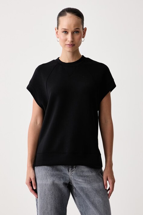 United Colors of Benetton T-shirt γυναικείο με μοντάλ μαύρο 3QAFD10DG
