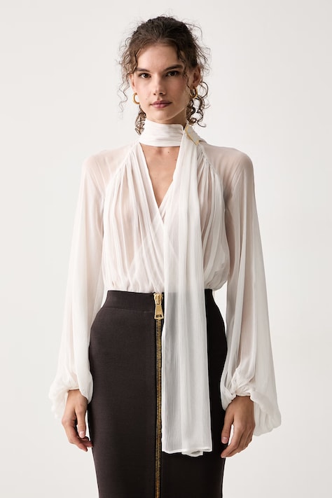 Elisabetta Franchi Body damskie białe gładkie CB00566E2
