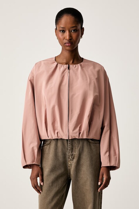 Weekend Max Mara kurtka przejściowa damska WKDBUTTERFLY różowa 2625046091600