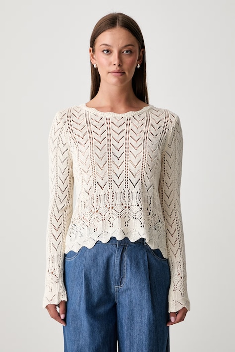 Hoss Intropia sweter damski beżowy 6384044
