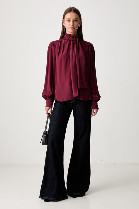 Pedro del Hierro блузка жіноча віскозна — AW26-BDDZTU, червоний — фото 2