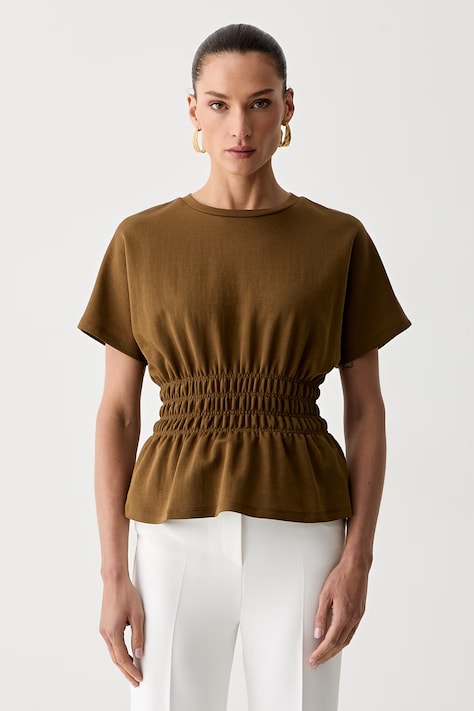 Morgan t-shirt γυναικείο με βαμβάκι DMADE πράσινο DMADE