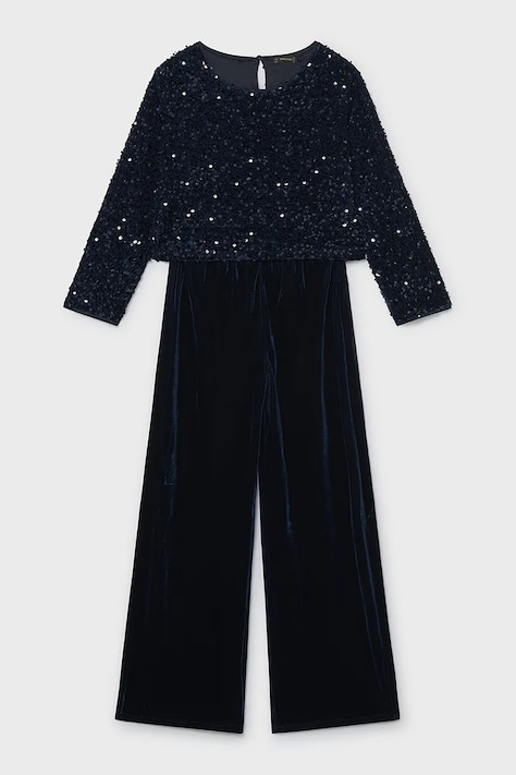 Mayoral tuta per bambini in velluto blu navy 7858