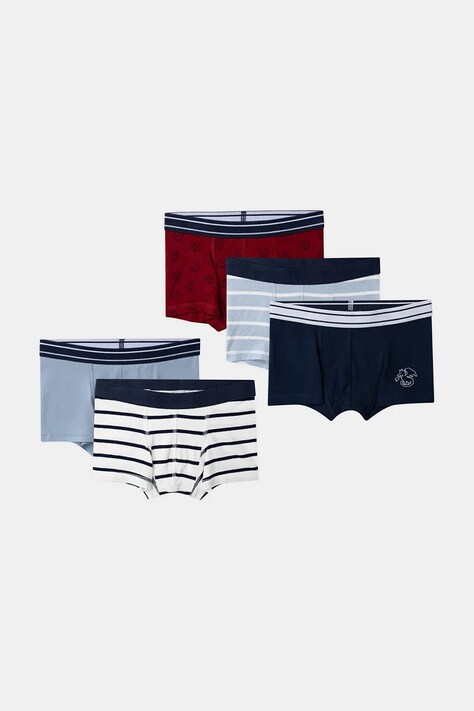 Sergent Major Bokserki dziecięce bawełniane z elastanem 5-pack niebieskie 26H5PGD1BOX