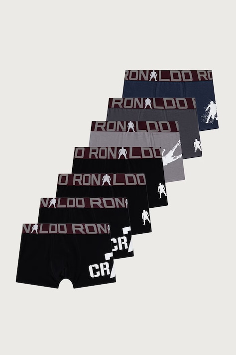 CR7 Cristiano Ronaldo Bokserice za djecu od pamuka s elastanom 7-pack plave 8417