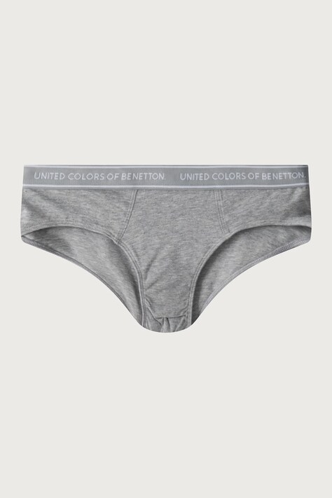 United Colors of Benetton Figi dziecięce bawełniane z elastanem 2-pack szare 3G680S03G