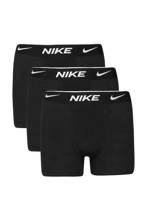 Nike Bokserki dziecięce bawełniane z elastanem 3-pack czarne 9N0846