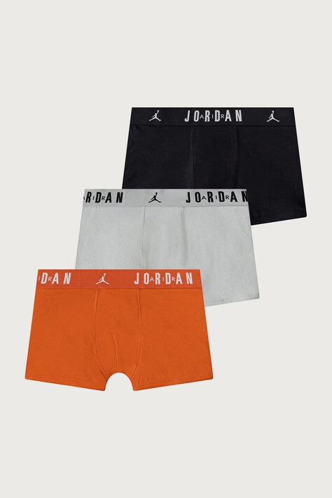 Jordan Bokserki dziecięce bawełniane z elastanem 3-pack pomarańczowe 9J0633