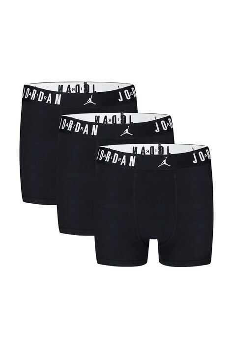 Jordan Bokserki dziecięce bawełniane z elastanem 3-pack czarne 9J0633