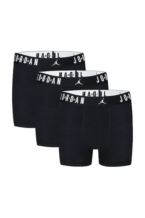 Jordan Bokserki dziecięce bawełniane z elastanem 3-pack czarne 9J0633