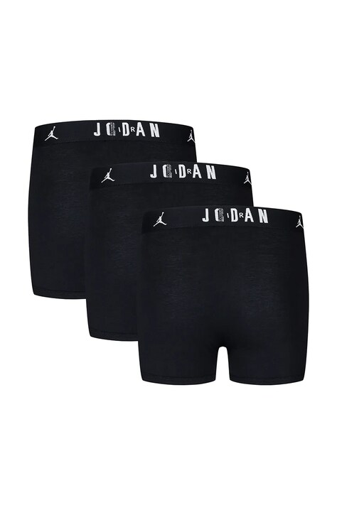 Jordan Bokserki dziecięce bawełniane z elastanem 3-pack czarne 9J0633