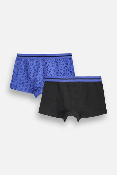 Coccodrillo Боксери дитячі бавовняні з еластаном 2 шт. темно-сині PANTS