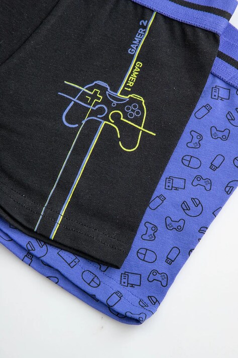 Coccodrillo Bokserki dziecięce bawełniane z elastanem 2-pack granatowe PANTS