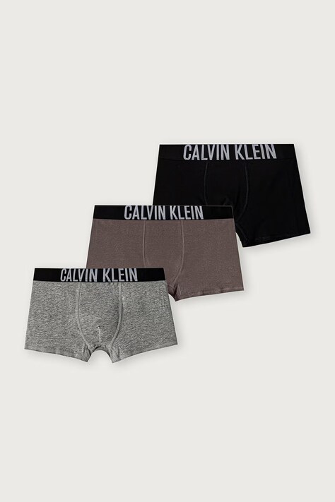 Calvin Klein Underwear Uske bokserice za djecu od pamuka s elastanom 3-pack sive B70B700510