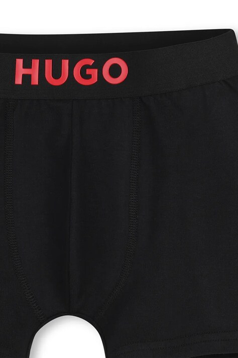 HUGO боксери дитячі бавовняні з еластаном 2 шт — AW26-BIBZZ5, чорний — фото 6