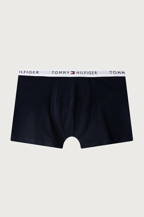 Tommy Hilfiger Bokserki dopasowane dziecięce bawełniane z elastanem 2-pack czarne UB0UB00613