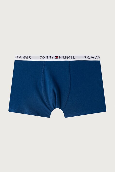 Tommy Hilfiger Bokserki dziecięce bawełniane z elastanem 3-pack niebieskie UB0UB00606