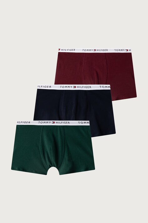 Tommy Hilfiger Boxeri pentru copii din bumbac cu elastan pachet de 3 negri UB0UB00606