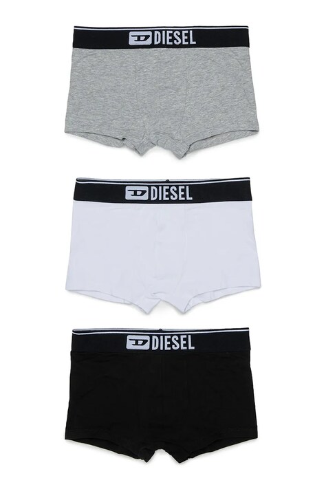 Diesel Boxeralsó gyerek UM-UGINTRIPACK-DD UND SHORT 3-as csomag fekete J03150