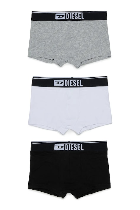 Diesel Boxeralsó gyerek UM-UGINTRIPACK-DD UND SHORT 3-as csomag fekete J03150