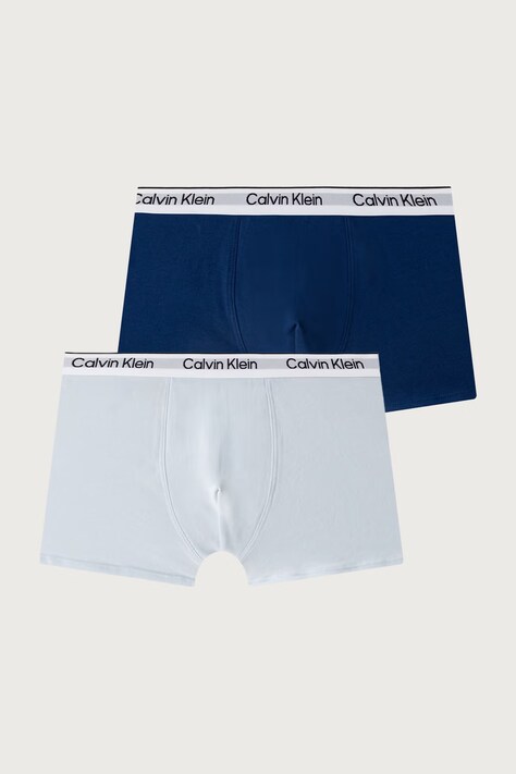 Calvin Klein Underwear Priliehavé boxerky detské bavlnené s elastanom 2-pak modré B70B700506
