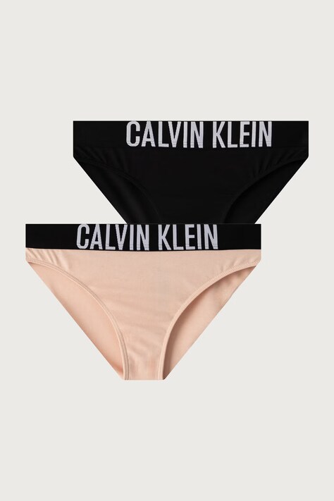 Calvin Klein Underwear Slipy dziecięce bawełniane z elastanem 2-pack pomarańczowe G80G800729