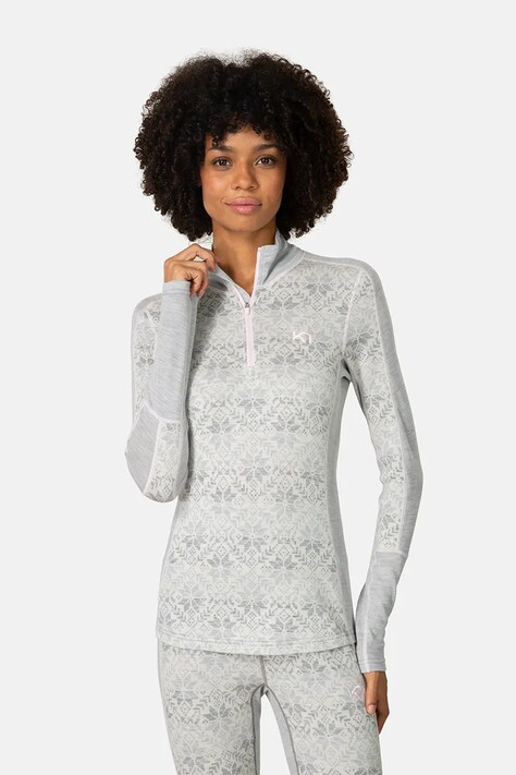 Kari Traa Longsleeve termoaktywny damski z wełny merino ANNA szary 623836