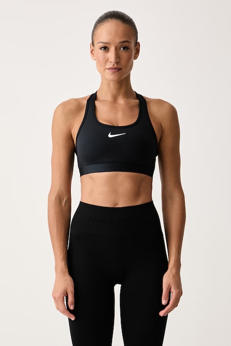 Nike Biustonosz sportowy Swoosh czarny DX6821.010