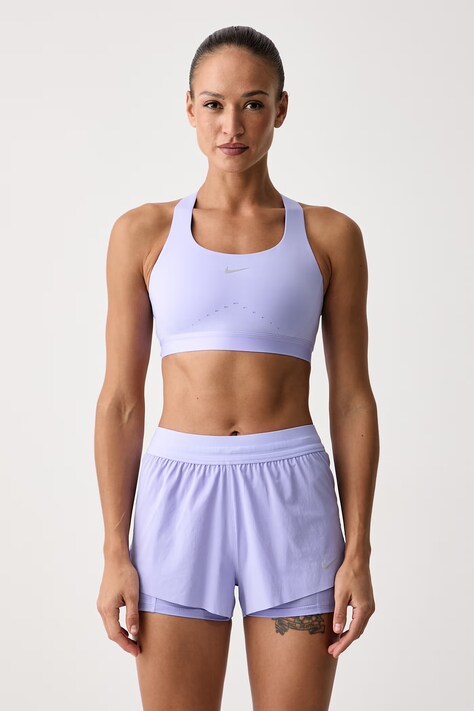 Nike Biustonosz sportowy Swift fioletowy HM5220.580