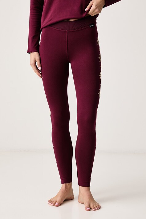 Newland Legginsy funkcyjne damskie Amarae bordowe N46909.305