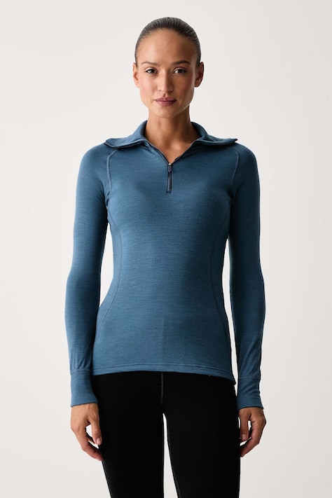 Devold Longsleeve funkcyjny damski z wełną merino Duo Active Merino niebieski PDGO.237.244.A
