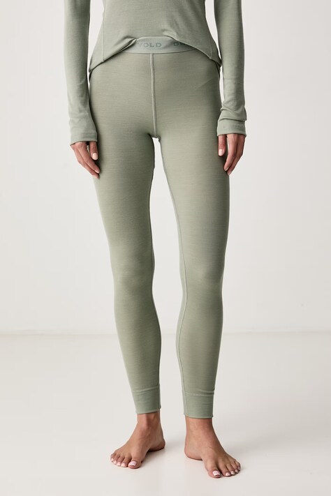 Devold Legginsy funkcyjne damskie wełniane Adventure Merino zielone PDGO.245.110.C